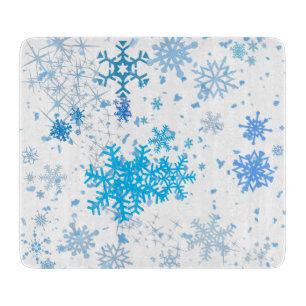 Weihnachtsschneefall Schneidebrett