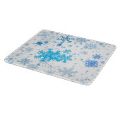 Weihnachtsschneefall Schneidebrett (Ecke)