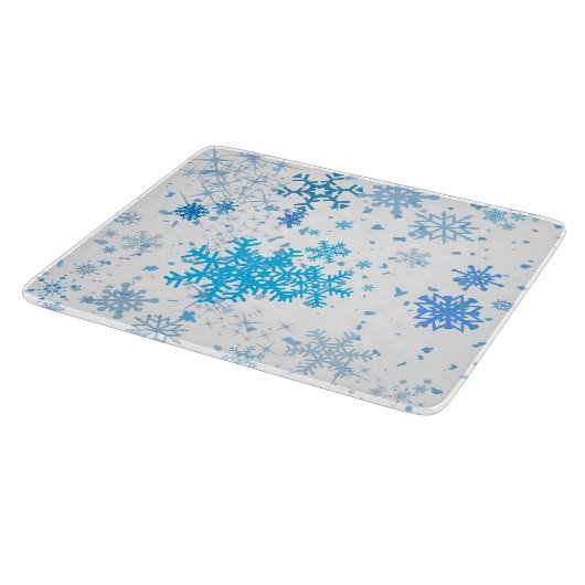 Weihnachtsschneefall Schneidebrett (Ecke)