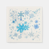 Weihnachtsschneefall Serviette (Vorderseite)