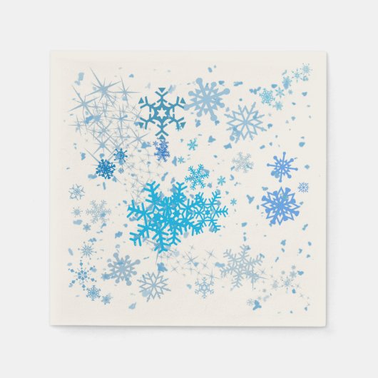 Weihnachtsschneefall Serviette (Vorderseite)