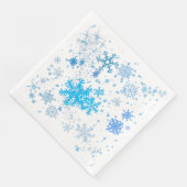 Weihnachtsschneefall Serviette (Ecke)