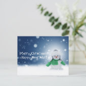 Weihnachtsschneeferienpostkarte Feiertagspostkarte (Stehend Vorderseite)