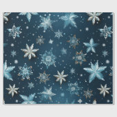 WeihnachtsschneeFlake Geschenkpapier (Flach)