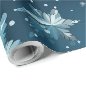 WeihnachtsschneeFlake Geschenkpapier (Rolleneckpunkt)