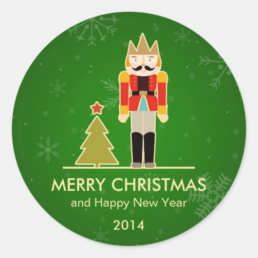 Weihnachtsschneeflocke - Begrüßung des Festtages Runder Aufkleber (Vorderseite)