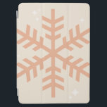 Weihnachtsschneeflocke Beige iPad Air Hülle<br><div class="desc">Weihnachts-Illustration - Schneeflocke - Neutral Beige / Erde Töne Weihnachtsdruck.</div>