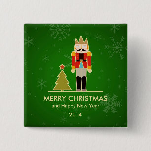 Weihnachtsschneeflocke - button