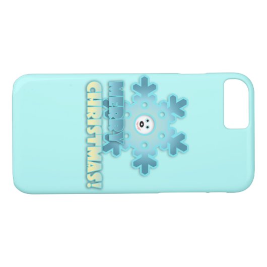 Weihnachtsschneeflocke Case-Mate iPhone Hülle (Rückseite (Horizontal))