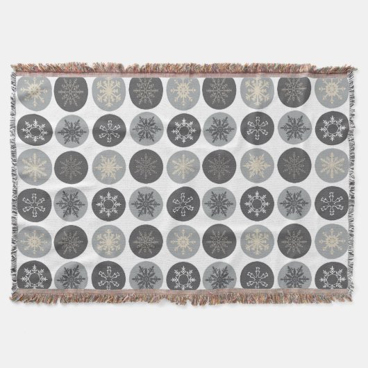Weihnachtsschneeflocke Decke (Vorderseite)
