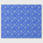 Weihnachtsschneeflocke-Feiertagsmuster Geschenkpapier (Flach)