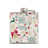 Weihnachtsschneeflocke Flachmann (Rückseite)