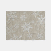 Weihnachtsschneeflocke Fleece Blanket (Vorderseite (Horizontal))