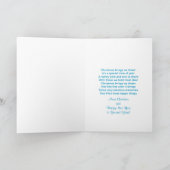 Weihnachtsschneeflocke - Foto Beilage Gruß - Feiertagskarte (Innenseite)