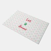 Weihnachtsschneeflocke Fußmatte (Schrägansicht)