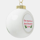 Weihnachtsschneeflocke Gerahmter Ornament (Links)