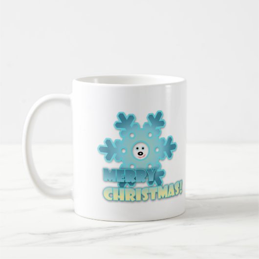 Weihnachtsschneeflocke Kaffeetasse (Links)