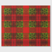 Weihnachtsschneeflocke Kariert | Schleifpapier Geschenkpapier (Flach)