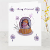 Weihnachtsschneeflocke Karte (Gelbe Blume)