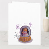 Weihnachtsschneeflocke Karte (Rückseite)