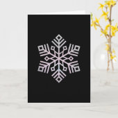 Weihnachtsschneeflocke Karte (Gelbe Blume)