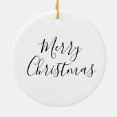 Weihnachtsschneeflocke Keramik Ornament (Hinten)