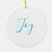 Weihnachtsschneeflocke Keramik Ornament (Hinten)