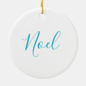 Weihnachtsschneeflocke Keramik Ornament (Hinten)