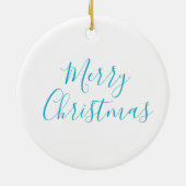 Weihnachtsschneeflocke Keramik Ornament (Hinten)