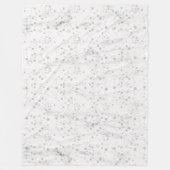 Weihnachtsschneeflocke Marmor Fleece Blanket (Vorderseite)
