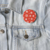 Weihnachtsschneeflocke-Muster Button (Beispiel)