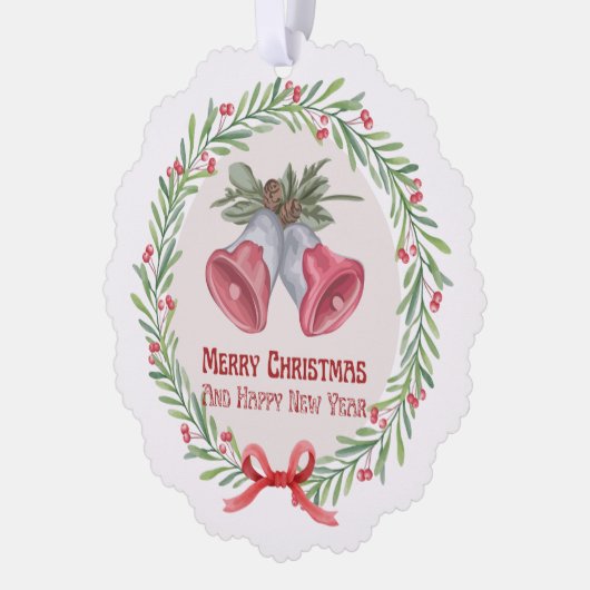 Weihnachtsschneeflocke, Papierschmuck Ornament Karte (Links)