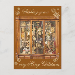 Weihnachtsschneeflocke Postkarte - französisches S