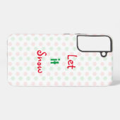 Weihnachtsschneeflocke Samsung Galaxy Hülle (Rückseite (Horizontal))