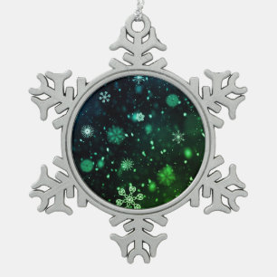 Weihnachtsschneeflocke Schneeflocken Zinn-Ornament