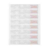 Weihnachtsschneeflocke-Verpackung um Aufkleber (Bogen)