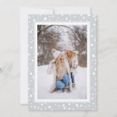 Weihnachtsschneeflocke Zwieback Grau Foto Rahmen (Rückseite)