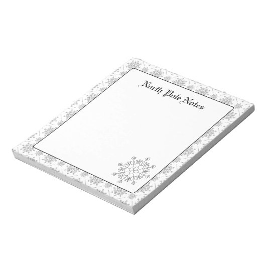 Weihnachtsschneeflocken - Anmerkungen Notizblock (Rotiert)