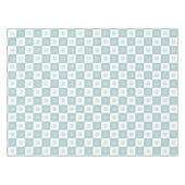 Weihnachtsschneeflocken auf Mystery Light Blue & W Tischdecke (Vorderseite (Horizontal))