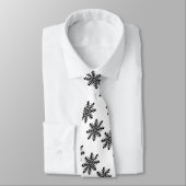 Weihnachtsschneeflocken auf weiß krawatte (Gebunden)