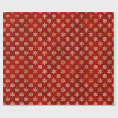 Weihnachtsschneeflocken aus Gold Geschenkpapier (Flach)