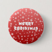 Weihnachtsschneeflocken Button (Vorderseite)