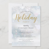 Weihnachtsschneeflocken Corporate Holiday Party Einladung (Vorderseite)