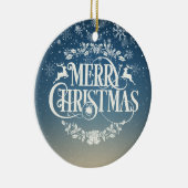 Weihnachtsschneeflocken Cousin Definition Skript Keramik Ornament (Rechts)