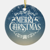 Weihnachtsschneeflocken Cousin Definition Skript Keramik Ornament (Vorne)