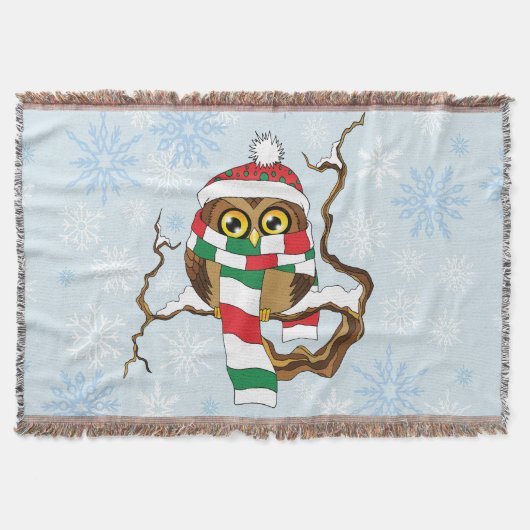 Weihnachtsschneeflocken Decke (Vorderseite)