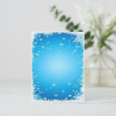 Weihnachtsschneeflocken Dekoration Digitale Kunst Postkarte (Stehend Vorderseite)