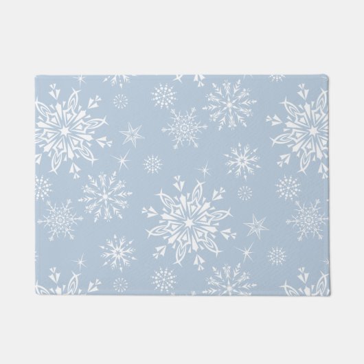 Weihnachtsschneeflocken Doormat Fußmatte (Vorderseite)