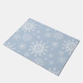 Weihnachtsschneeflocken Doormat Fußmatte (Schrägansicht)