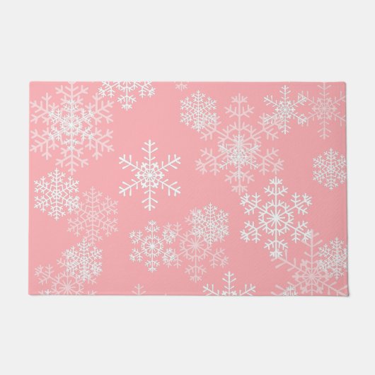 Weihnachtsschneeflocken Doormat Fußmatte (Vorderseite)